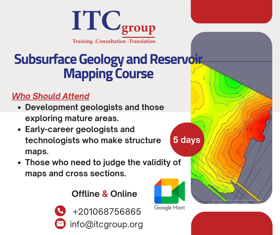 Subsurface Geology and Reservoir Mapping Course